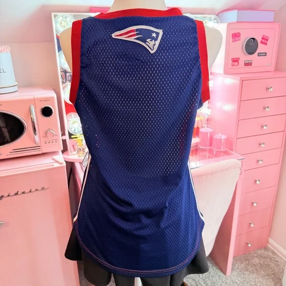 NFL New England Patriots Women’s Mesh Tank Jersey Football Super Bowl Fashion - Picture 3 of 7